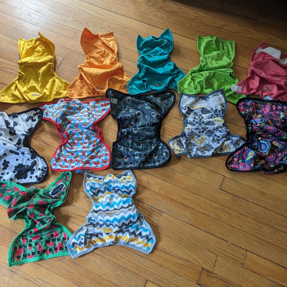 Colorful Kids Cloth Diapers Set